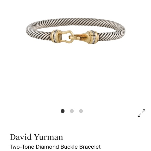 David Yurman Two-Tone Diamond Bracelet - Picture 6 of 6